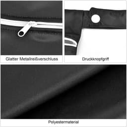 Dailygoods- Waszak Waterdicht - Waszak met Ritssluiting - Handzaam - Voor Vuile Kleding - Voor Fitness/Camping - Hoog Draagvermogen 6 kg - Wasmand — thumbnail 4