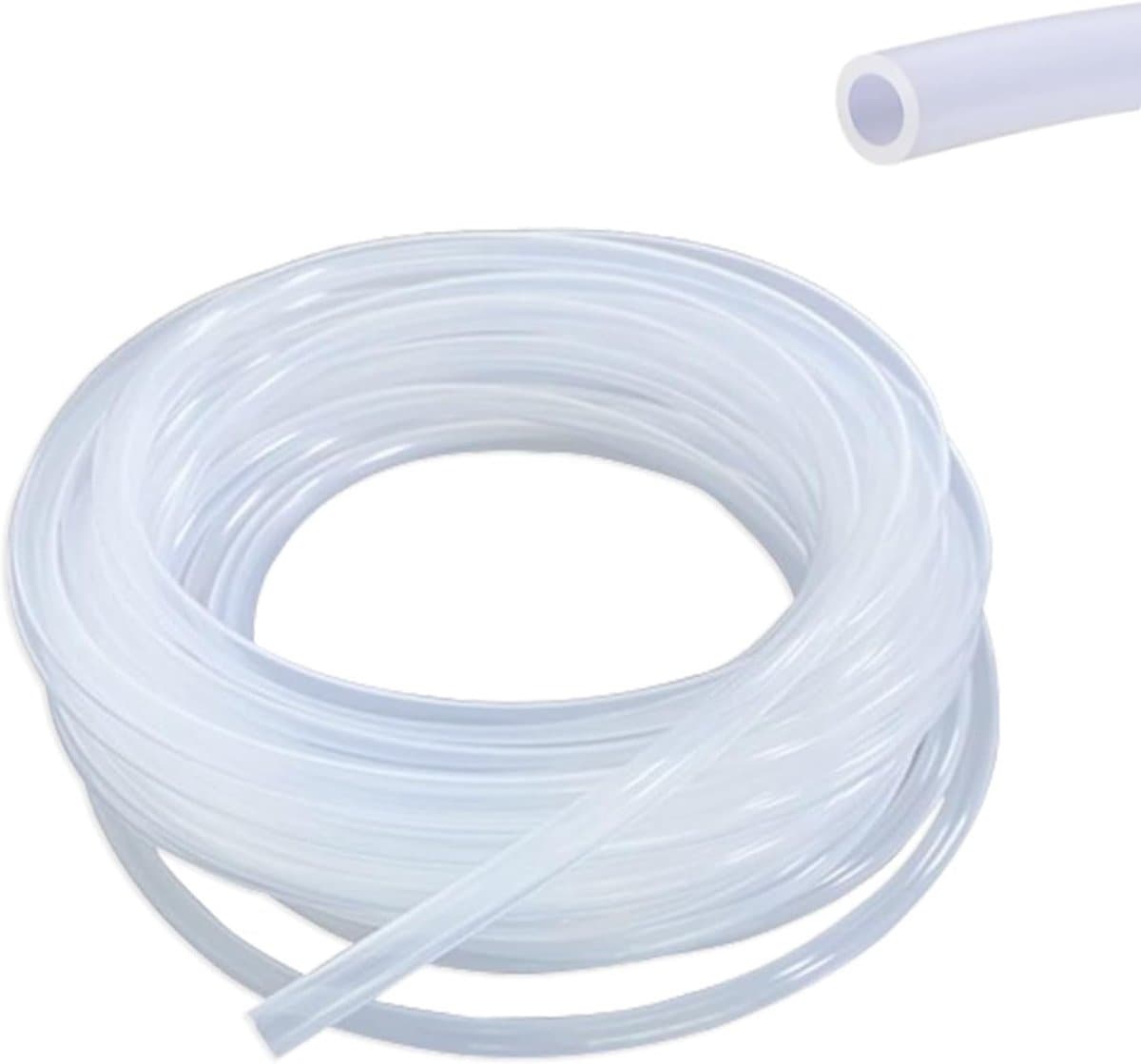 Flexibele Siliconen Slang 8mm Binnen- en 10mm Buitendiameter, Voedselveilige Slang voor Water, Lucht en Olie Transport — afbeelding 1