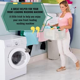 Dailygoods - Dailygoody - Wasmachine Deurstopper - Siliconen Deur Prop - Goede Ventilatie - Wit en Grijs - Ondersteuning voor Wasmachine en Droger - 2 Stuks — thumbnail 3