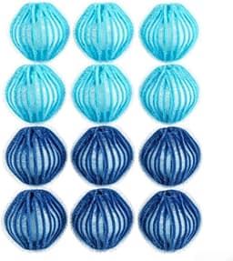 Set van 12 Anti-Haarballen - Marineblauw en Lichtblauw - Wasballen voor Dierenharen - Voor Wasmachine — thumbnail 1