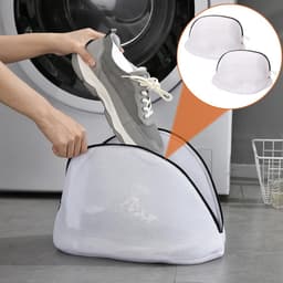 SnelShoppen - 2-delige ondergoedset met mesh zak voor schoenen en sokken, waszakken, herbruikbaar, robuuste constructie, ideaal voor onderhoud en rein — thumbnail 2