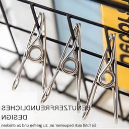Set van 45 roestvrijstalen wasknijpers - Duurzame klemmen voor waslijn, handdoeken en kleding — thumbnail 5