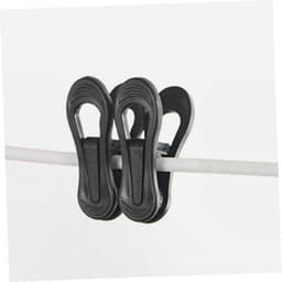 Kledinghangers met Clips - Waslijn Clips Hangers - Kleding Drogen - Windproof Ontwerp - 7 cm - Zwart — thumbnail 4