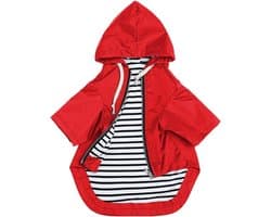 Premium Hondenregenjassen - Gele Waterdichte Regenjas voor Honden met Reflecterende Knopen, Verstelbare Trekkoord en Ruime Pocket - Maat XL
