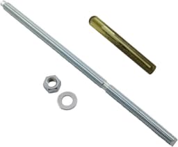 Ankerstang met Patroon - Metaalanker Boutanker - Zware Bevestiging - Gegalvaniseerd Staal - M12 x 300mm - Zilverkleurig — thumbnail 1