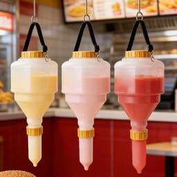 Knijpfles - Voedselveilig Materiaal - Lekdicht en Afneembaar - Voor Keuken en Restaurant — thumbnail 4