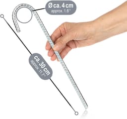 SnelShoppen - 8 x XL Grondankers van Staal, J-vorm 30 cm, Ø 1 cm, Gegalvaniseerde Grondankers voor Tenten, Paviljoens, Springkussens, Trampolines, Roe — thumbnail 2