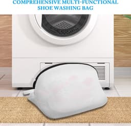 SnelShoppen - 2 Stuks Waszakken voor Schoenen - Duurzame Polyester Wasmachine Netten met Rits - Bescherming voor Kleding - Perfect voor Huishoudelijk — thumbnail 4