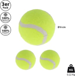SnelShoppen - Droogballen set van 3 | Ø 6 cm rubber kern gele polyester vilt | Wasgoed drogen energie besparen | Sneller drogen met tennisballen — thumbnail 4
