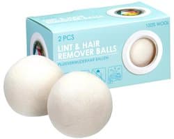 Ultra Clean Wasdrogerballen - 4x - 100% wol - Herbruikbaar - Drogerballen - 7 cm - was drogen