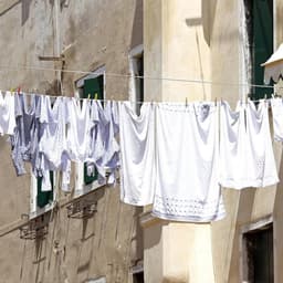 Waslijndraad - 15 meter - Waslijn - Uittrekbare Waslijn - Roldrooglijn - Drooglijn Oprolbaar - Wasrek - wanddroogrek - droogrek - voor kamperen - om doorzakken te voorkomen - voor het drogen van kleding binnen en buiten - grijs — thumbnail 5