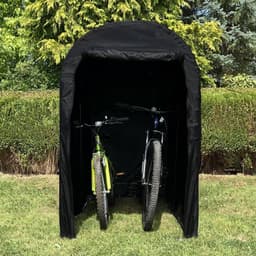SnelShoppen - Waterdichte Fietstent Draagbare Bromfiets Fiets Mobiliteit Scooter Onderdak Opslag Tuinschuur met Oxford Stof en Stalen Frame - Inclusie — thumbnail 4