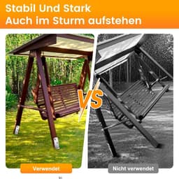 Grondanker - Zilver - 4x53 cm - Thermisch Verzinkt Staal - Voor Houten Palen en Speeltoestellen — thumbnail 5