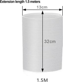 Universele Afvoerslang voor Airconditioner - Flexibele en Uittrekbare Slang (130mm x 1.5m/200cm) — thumbnail 2