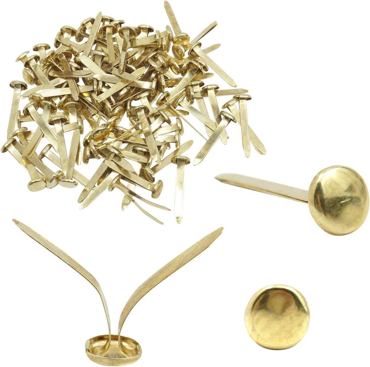 Gouden Mini-binders, 100 stuks - Perfect voor Scrapbooking en Doe-Het-Zelf Projecten — afbeelding 1