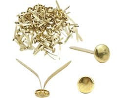 Gouden Mini-binders, 100 stuks - Perfect voor Scrapbooking en Doe-Het-Zelf Projecten