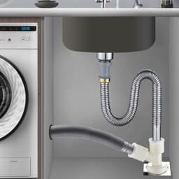 Vloer Afvoerslang Adapter - Wasmachine Afvoerslang Splitter Connector - Lekdicht Sanitair Leidingstuk Vervanging Voor Wasmachine En Wasbak — thumbnail 2