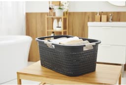 Rotho - Wasmand - 40L Country - Antraciet — thumbnail 2