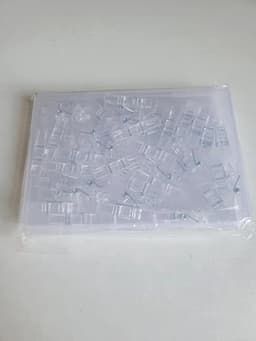 Hangende clips 50 stuks - Transparante wasknijpers en mini-klemmen voor fotos en lichtsnoeren — thumbnail 3