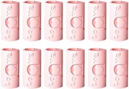 Lakenklemmen, 12 stuks cilindrische plastic bedlakenklemmen zonder naald, antislip lakenshouders, matrasklemmen voor het bevestigen van lakens, kleding, voedselzakken (roze) — thumbnail 1