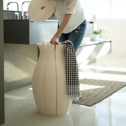 Ruime Wasmand met Deksel en Ventilatie - Grote Wasbak voor in de Badkamer of Slaapkamer — thumbnail 3