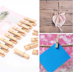 Mini Houten Wasknijpers - 100 Stuks voor Foto's en Creatieve Projecten — thumbnail 5