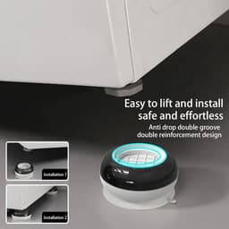 Borvat® Wasmachine Verhogers 4-delig - Anti-Trilling & Antislip - Beschermt Vloer - Voor Wasmachines en Drogers — thumbnail 2