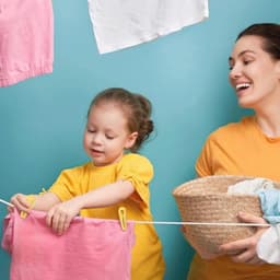 50 stuks kleurrijke wasknijpers met mand - antislip, zonder afdruk, ideaal voor kledingdroging — thumbnail 5