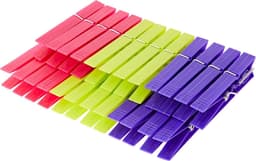 Set van 24 sterke kunststof wasknijpers - Duurzaam klemmen voor de waslijn — thumbnail 1