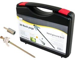 20 x Grondankers 20,5 cm met Schroefdraad voor Harde Bodem - voor Tent, Camping, Caravan, Paviljoen, Voortent