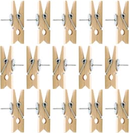 50 Stuks Houten Push Pin Clips voor Notities en Foto's - Ideaal voor Kurkbord en Muurdecoratie — thumbnail 5