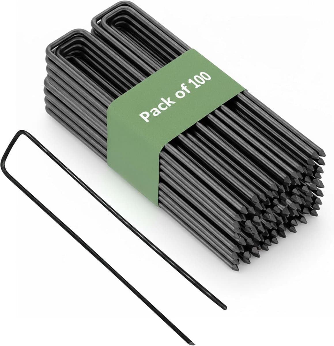Grondankers voor Bevestiging van Onkruidbestrijding en Vloerdekzeilen - 100 Stuks 200x30mm — afbeelding 1