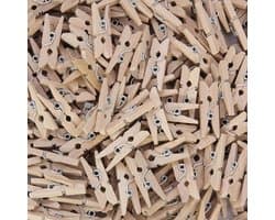 250 Stuks Houten Wasknijpers voor Knutselen en Decoratie
