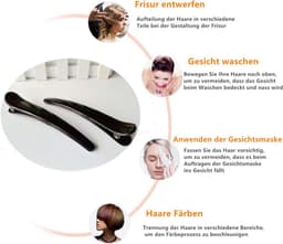 12 Stuks Professionele Gesegmenteerde Haarklemmen voor Kappers en Styling — thumbnail 5