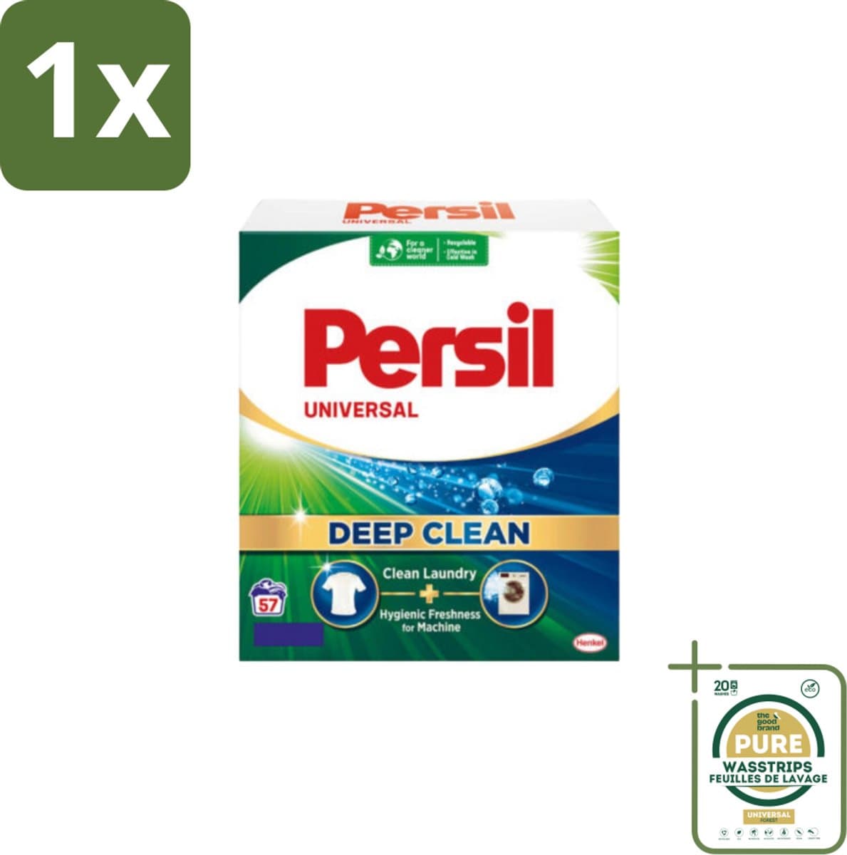 1 x Persil – Waspoeder – Witte Was - 57 Wasbeurten- Koffiezetapparaat - Koffiezetapparaat - Koffiezetapparaat — afbeelding 1