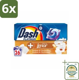 Dash – Wasmiddelcapsules – 4in1 Pods Amber & Orchidee – 26 capsules - Voordeelverpakking - 6 stuks - Frisse geur - Reiniging — thumbnail 1