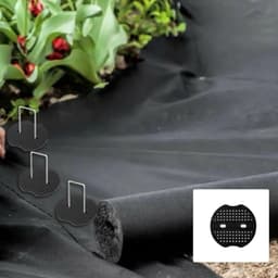 Allecta - Bufferschijven voor grondankers - Kunststof haringen - Zwarte beschermkap - 150 stuks — thumbnail 4