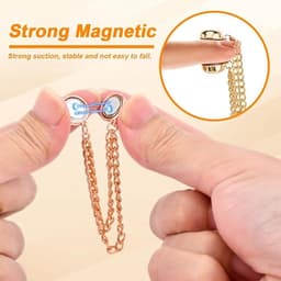 Broekklem - broekclip - broek clip - broek klem - Kleding Clip - 6 stuks - broekspijp clip - broekspijp verkorter - Bevestigingsclip voor broekspijp - Magnetisch - wasknijpers - Antislip Vaste Gesp - Roségoud + zilver + pistoolzwart — thumbnail 4