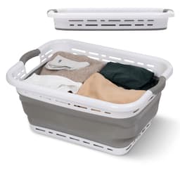 Jubbly® - Wasmand opvouwbaar - Wasbox - Heupwasmand - 75 Liter - Grijs — thumbnail 1