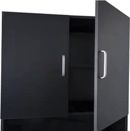 SNJY® Wasmachine Kast - Wasmachine Verhoger - Wasmachine Ombouw - 30D x 60,3B x 190H cm - Zwart — thumbnail 3
