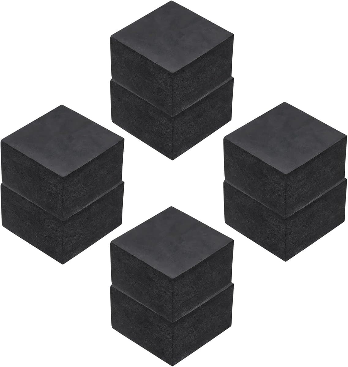 8pcs Anti-Vibratie Harde Rubberen Mats voor Wasmachine, 50mm Vierkante Pad voor Vibratie Isolatie, 30mm Dik, Geluidsreductie voor HVAC Compressor Airconditioning — afbeelding 1