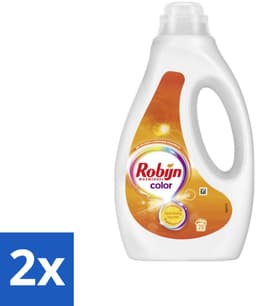 2 x Robijn – Vloeibaar Wasmiddel – Color – 20 wasbeurten - Kleurbehoud - Wasmiddel - Wasmiddel Voor Gekleurde Was - Frisse Geur - Wasmiddel Met Color Serum — thumbnail 1