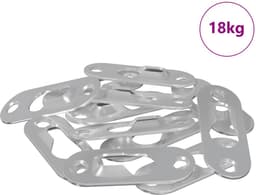 vidaXL - Sleutelgat - Hanger - 3673 - st - Zilver - 45 - x - 16 - x - 3.5 - mm - IJzer — thumbnail 1