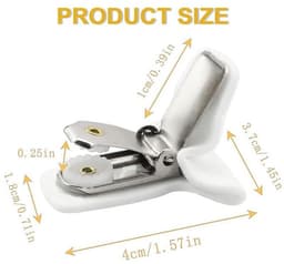 12 Stuks Dekbedclips - Dekbed knijpers - Klemmen - Clips – Dekens - Voor 1/2 persoons dekbed overtrekken - Voorkom dat beddengoedaccessoires verschuiven - Herbruikbaar - Grijs - LOUZIR — thumbnail 2