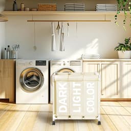 CLVP® Wassorteerder 3 Vaken - Wasmand - Wassorteerder - Beige — thumbnail 4