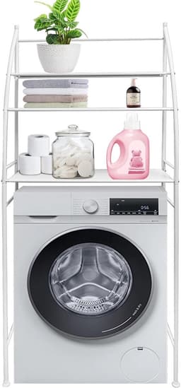 Flolife - Multifunctioneel 3-Laags Opbergrek – Voor Toilet & Wasmachine – Zonder Boren – Ruimtebesparende Organizer — thumbnail 2