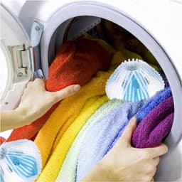 Huisdierhaarverwijderaar Wasmachine - Pluisballen - Set van 6 - Blauw/Wit - Polypropeen — thumbnail 1