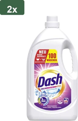 Dash Color Fresh Vloeibaar Wasmiddel - Gekleurde Was - 200 wasbeurten - 9L (2 x 4,5 L -a 100 Wasbeurten) - Vloeibare, krachtige reiniging - Beschermt tegen vergrijzing - Voorkomt kleuroverdracht — thumbnail 2