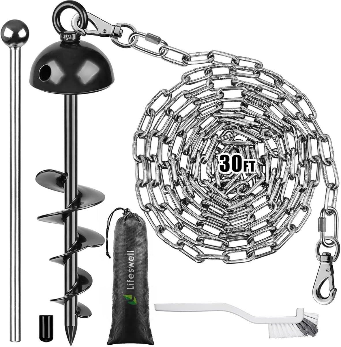 Hondenanker 38 cm RVS voor Honden tot 57 kg — afbeelding 1