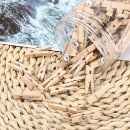 100 Stuks Houten Clips met Speld voor Kurkbord en Knutselprojecten — thumbnail 5